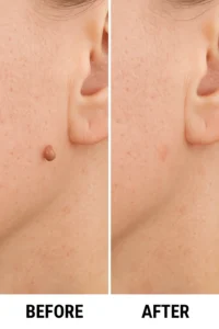Skin tags removal King's Heath before and after