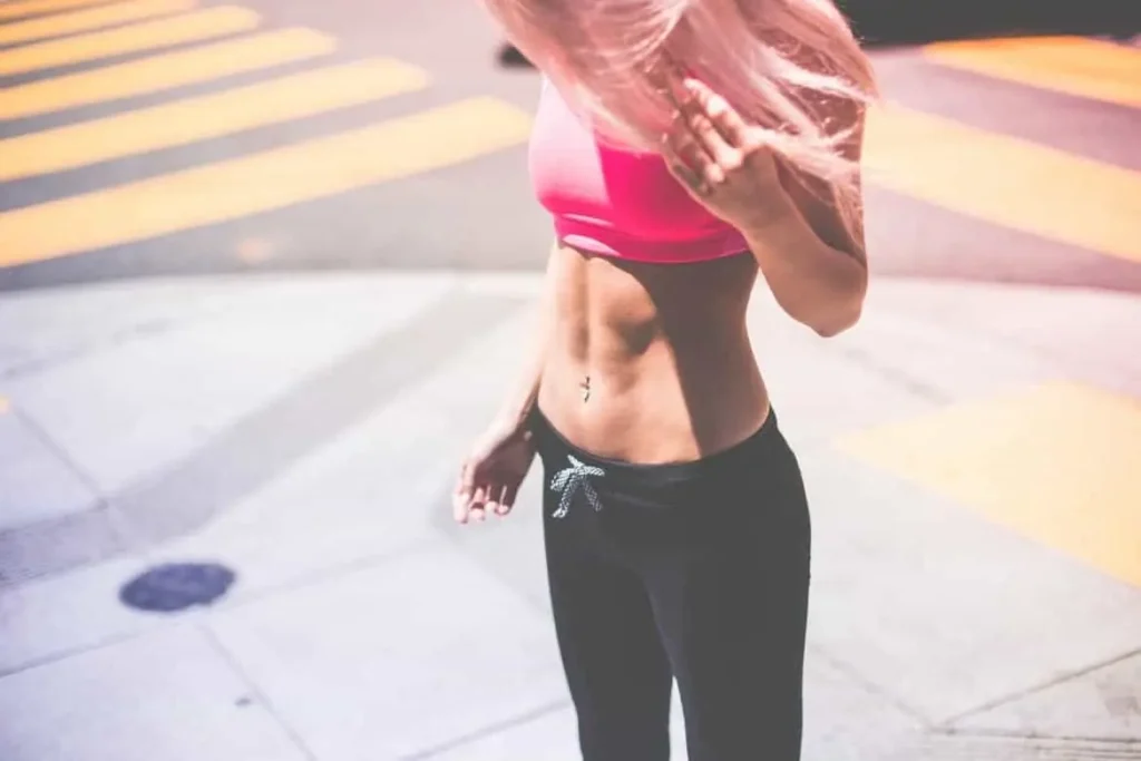 Woman with toned stomach after LA-EMS Body Sculpting Treatment King's Heath